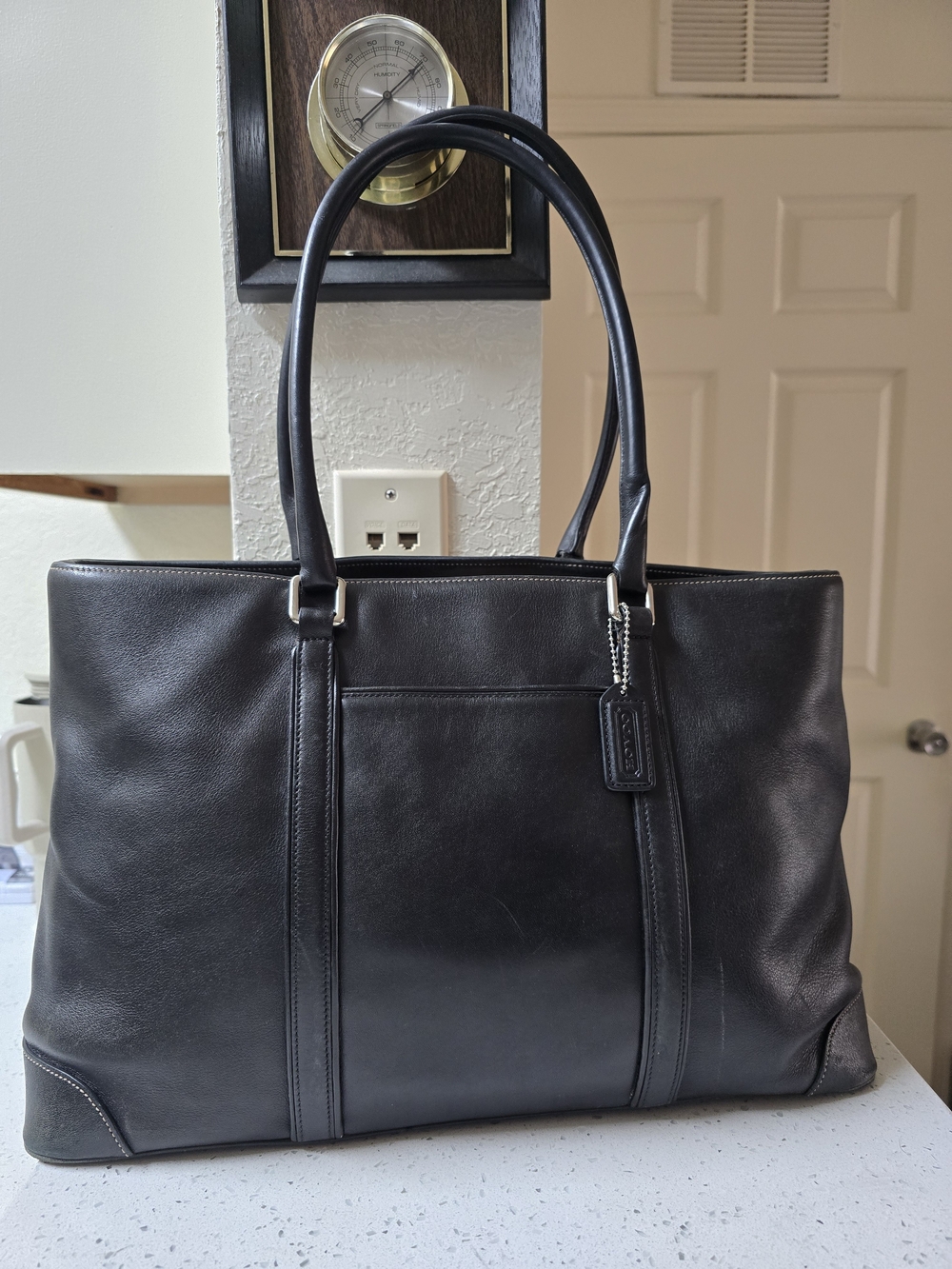 Black Coach Hamptons Buisness/ Carryall Tote